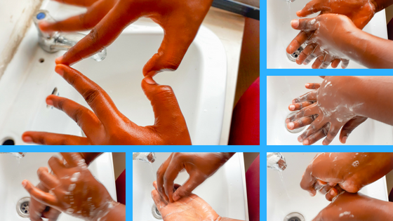 Steps in Hand Washing